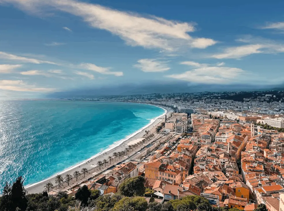 Exhibition stands in Nice